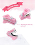 Kitty Mini Stapler with 1,000 Staples/Box, Staples Remover Set, School, Office Stationery, Mini Stapler Set