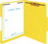 50 1/3 2 50 Pack Yellow Fastener File Folders - Cut Reinforced Tab - Durable Prongs Bonded Fastener Designed