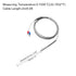 MECCANIXITY K Type Thermocouple Temperature Sensor Probe 1x100mm 6.6ft Wire 0 to 1000°C(32 to 1832°F) Stainless Steel