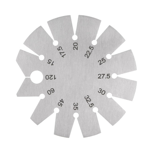 Bevel Gauge Stainless Steel Axe Angle Gauge, 15-120 Degree Knife Blade Angle Gauge for Checking