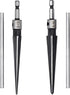 2Pcs Bridge Pin Hole Reamer Set, 3-13mm(1/8''-1/2'') & 5-16mm( -5/8") T Handle Taper Reamer, Chamfer Reaming Tool