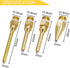 Wolfride 4Pcs Glue Gun Nozzle Set Hot Glue Gun Tips 10.8mm Thread Interchangeable Copper Nozzle Bore Diameter 2mm 3mm