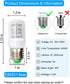 E26 LED Refrigerator Light Bulb 3.5W, 40W Equivalent, 6000K Daylight White, 500LM, 2-Pack, Non-Dimmable Energy Saving