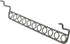 Spectrum Diversified Industrial Gray Pegboard Tool Holder - 1.75" L x 9.25" W