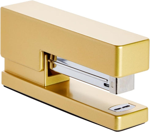 Paper Junkie 2 Piece Matte Gold Stapler and Tape Dispenser Set for Home Office Decor, Classroom Supplies, Desk