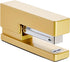 Paper Junkie 2 Piece Matte Gold Stapler and Tape Dispenser Set for Home Office Decor, Classroom Supplies, Desk