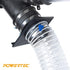 POWERTEC 70127 2-1/2 Inch Key Hose Clamp, Thumb Screw Key Adjustable Stainless Steel Hose Clamps for Dust Collection