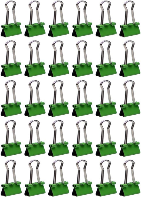 JAM PAPER Colorful Binder Clips - Extra Small - 3/5 Inch (15 mm) - Green Binderclips - 30/Pack by JAM Paper