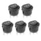 5Pcs SPDT AC 6A/125V 10A/250V 3 Pins Rocker Toggle Switch for Car and Boat KCD1 (Blue)