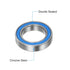uxcell 2pcs 6804-2RS Deep Groove Ball Bearings, 20x32x7mm Rubber Sealed for TRX4 RC Cars