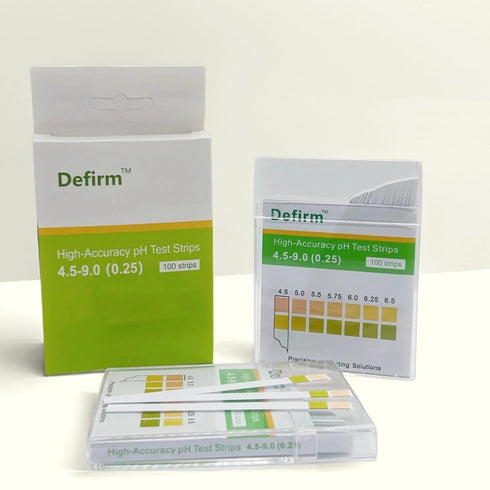 Defirm 4.5-9.0 Swimming pH Test Strips Paper High Accuracy Universal Wide Range, pH Acid Alkaline Litmus Test Strip
