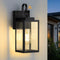 RLdream 11.8-inch Dusk to Dawn Outdoor Wall Lights, Black Exterior Light Fixture with