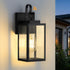 RLdream 11.8-inch Dusk to Dawn Outdoor Wall Lights, Black Exterior Light Fixture with