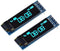 OLED 128x32 Display, 0.91 Inch, Blue Color, I2C Interface, Compatible with Arduino,