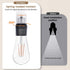 360 E26 E27 Bulb 2 Pack Suraielec Light Sensor Socket, Automatic Dusk to Dawn Light Socket with Sensor Rotation, Base