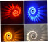 3W NUOBESTY Spiral LED Wall Sconce Light Blue Light Fixture for Bedroom Bar KTV Decorative Ceiling and Wall Lighting