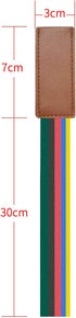 Chris.W 3Pack Ribbon Bookmarks for Bible, 5-Page Ribbon Markers with Artificial Leather and Colorful Ribbons