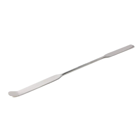 Stainless Steel Double Ended Micro Lab Spatula Sampler, Square & Round Angled End - Chattaway Style (6")