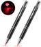 GS GLOWSEEN Lighted Tip Penlight, LED Ballpoint Flashlight Writing Pens, 2 PK (Red Light)