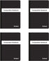 Oxford Poly Composition Notebook 4 Pack, Compact Size, 5 x 7 Inches, College Ruled, 80 Sheets, Black Covers
