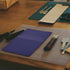 Wisdompro Journal Cover - 2 Pack Blue PU Leather Notebook Cover for Field Notes or 3.5" x 5.5" Pocket Notebooks