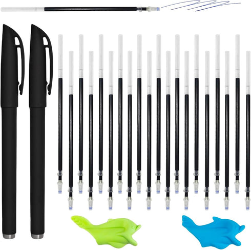 Generic 24Pcs Magic Pens & Refills for Magic Grooved Writing Practice, Disappearing Ink