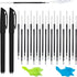 Generic 24Pcs Magic Pens & Refills for Magic Grooved Writing Practice, Disappearing Ink