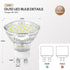 GU10 Dimmable Track Lighting LED Bulbs 40W Equivalent 5W 5000K Bright Daylight White, 6 Packs, 400LM Replacement