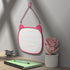 Small Magnetic Dry Erase Board 12x9'' with 5pcs Markers, Double Sided Lapboard for Kids (Pink)