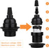 Zevnico 8 Pack E26 E27 Bulb Light Sockets, Black Medium Screw Base with Shade Ring, Retro Period Style Edison Lamp