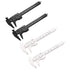 uxcell Vernier Caliper, 80mm 3 Inch Metric Mini Double Scale Plastic Ruler for Inside Outside Depth, 4 Pieces