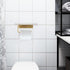 Bathroom Wall Mounted Marble Tissue Roll Holder with Shelf Modern Design for Keys Phone Items Stylish Toilet Paper