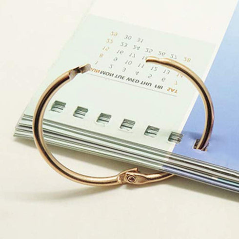 XMHF 2 Inch Loose Leaf Binder Rings, Nickel Plated Steel, 5 Pack, for School Home Office