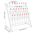 TEHAUX Lab Drying Rack, Laboratory Beaker Drying Holder with 24 Pegs, Vertical Bottle Drying Rack for Lab