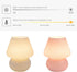 Dimmable BestAlice Mushroom Lamp, Glass Mushroom Night Light USB Rechargeable Remote Control Three Colors Small Bedside
