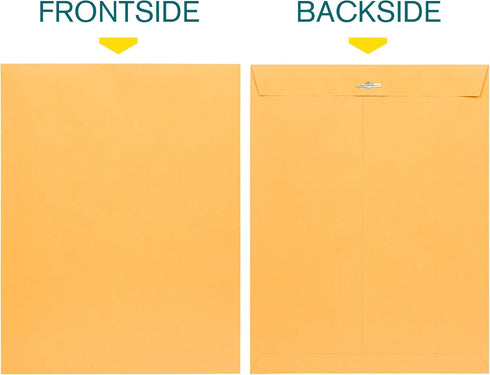 EnDoc 10 x 13 Clasp Envelopes – 10 Pack Brown Kraft Catalog Envelopes with Clasp Closure & Gummed Seal – 28lb Heavyweight Paper 10x13 inches Envelopes for Home, Office, Business, Legal or School by EnDoc