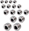 Metalwork 304 Stainless Steel Pipe Fitting Assortment Kits - 5 Sizes, 16 Pcs, Hex Countersunk Plug
