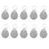 SEIWEI 10pcs Plastic 125KHZ Rewritable Writable ID Cards Keyfobs RFID Copy Key Tags