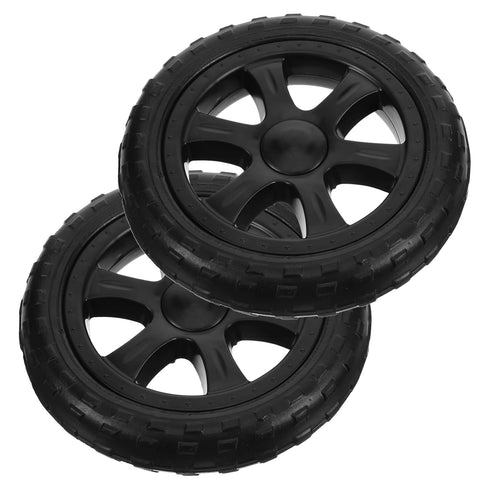 PRETYZOOM 2pcs Supermarket Shopping Cart Replacement Wheels Rolling Grocery Cart Wheels