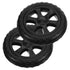 PRETYZOOM 2pcs Supermarket Shopping Cart Replacement Wheels Rolling Grocery Cart Wheels