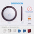 6Inch Dimmable 2700K/3000K/4000K/5000K/6000K 5CCT 16.5W 1100Lm, ECOELER Bronze LED Ceiling Disk Light, Retrofit Surface