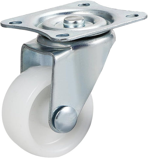 uxcell Swivel Caster Wheels, 1.2" Polypropylene with 360 Degree Top Plate, Pack of 8