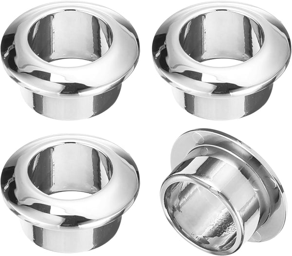 uxcell 4Pcs Cable Hole Cover, 12/32 inch(18mm) ABS Desk Wire Cord Grommet Organizer for Office Desktop (Silver)