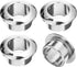 uxcell 4Pcs Cable Hole Cover, 12/32 inch(18mm) ABS Desk Wire Cord Grommet Organizer for Office Desktop (Silver)