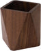 Black Walnut Wooden Pencil Box, Multi-Use Desk Writing Stationary Organizer, Wood Pen Holder for Office Supplies