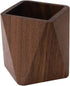Black Walnut Wooden Pencil Box, Multi-Use Desk Writing Stationary Organizer, Wood Pen Holder for Office Supplies
