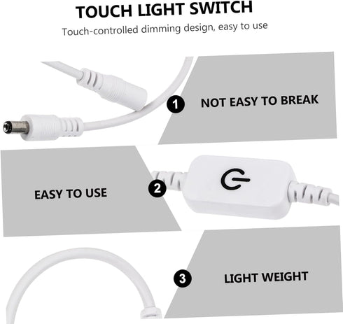 Dimmer 11.81X0.78X0.11In Uonlytech Touch Switch Led Light Inline Controller for Adjustable Brightness Under-Cabinet