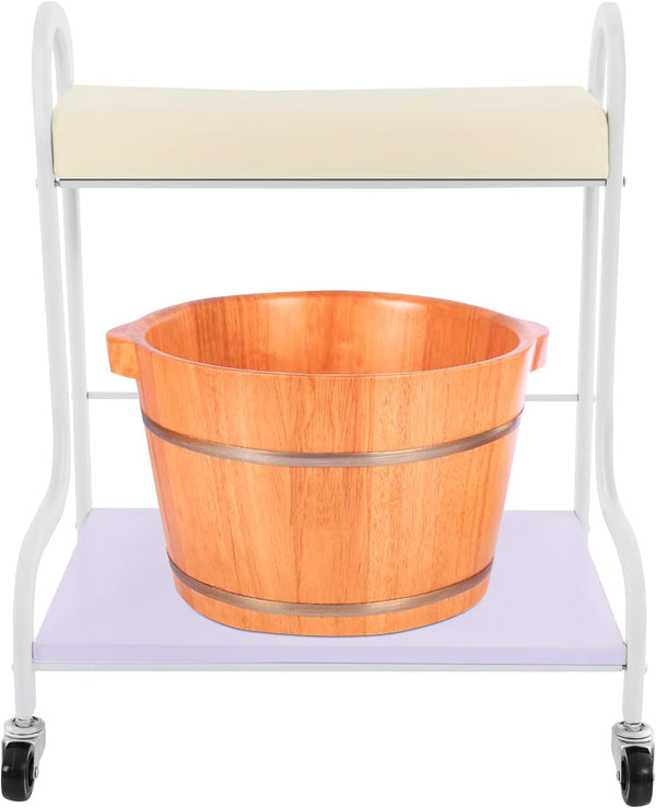 BGSHKAL Pedicure Cart Portable Trolley, Portable Esthetician Trolley Cart Pedicure Foot Rest 220.46