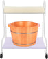 BGSHKAL Pedicure Cart Portable Trolley, Portable Esthetician Trolley Cart Pedicure Foot Rest 220.46