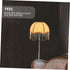 Gatuida Vintage Victorian Tassel Fabric Lampshade with Base Unique Scalloped Table and Floor Lamp Cover Classic Cloth